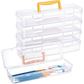 GERRII 5 Pack Paint Brush Box Plantable 13 Inch Paintbrush Tools Pencils Container Cateith with Handle Paint Brush Organizer Morting for Artist Craft Art School Supplies in Kuwait