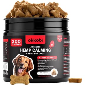 Calming Chews for Dogs, 200 Count, Hemp Anxiety Relief, Chicken Flavor in Saudi Arabia