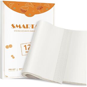 Smartake 120pcs أوراق ورق البرشمان ، ورقة عمود شهادة جامعية قبل 12x16 بوصة للخبز للخبز ، ورق الخبز غير القصوى ، لب الخشب الطبيعي ، لمقلاة الهواء ، فرن شواء الرف (غير مبيد) in Kuwait