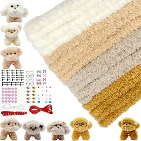 8 Chenille Stems Thick Pipe Cleaners Pastel Craft with 100+ Accessories- Fluffy Fuzzy Sticks for DIY Animal Crafts, Festival Decoration - Handmade Birthday Gift Set (39"x0.78", 4 Colors) in Kuwait