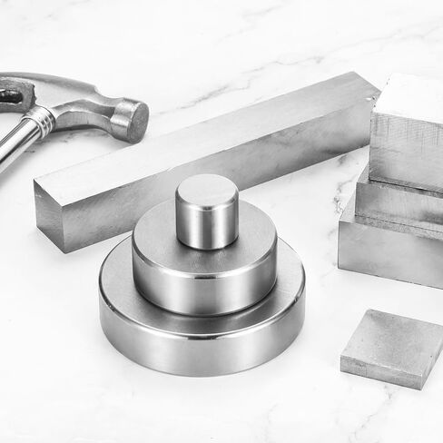 PATIKIL 30x10mm Steel Bench Block, Steel Block Metal Bench Block No Holes Matched Hardened Steel Flat 123 Blocks Precision Ground Milling for Jewelry Making Stamping Tool, Round in Saudi Arabia
