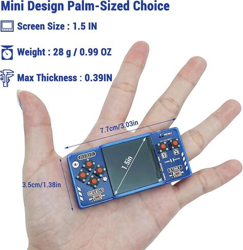 1.5'' Portable Mini Handheld Retro Game Console Emulator,1.5inch LCD Screen Portable Video Game System with Rechargeable Battery in Saudi Arabia