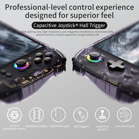 Doriteney RG557 Handheld Video Game Console Android 14 Gaming Console RG557 5.48 "AMOLED HD SCREEN in Kuwait