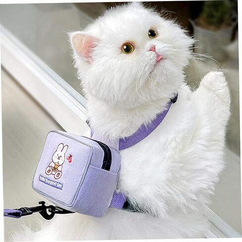 Toyvian Adjustable Cat Leash Harness Backpack Portable Dog Leash for Outdoor Use Suitable for Small Dogs and Cats PET Rope for Training and Travel in Saudi Arabia