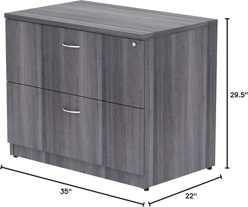 Lorell, LLR69563, Essentials Weathered Charcoal Lateral File, 1 Each in Saudi Arabia