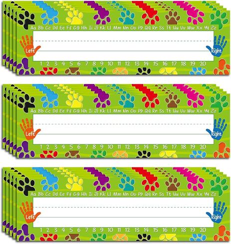 60Pcs Student Name Plates for Classroom, Multipurpose Classroom Desk Name Tags School Student Nameplates for Back to School Kindergarten Preschool 1st 2nd 3rd Grade Teaching Supplies in Kuwait