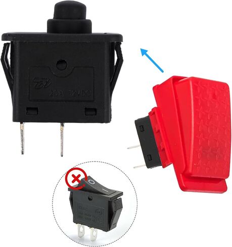 2pcs 12v Power Wheel Foot Pedal Plunger Type Switch, Power Wheels Foot Pedal Switch for Kids Ride on Car Electric Cars Replacement Parts Ride-On Toys in Saudi Arabia