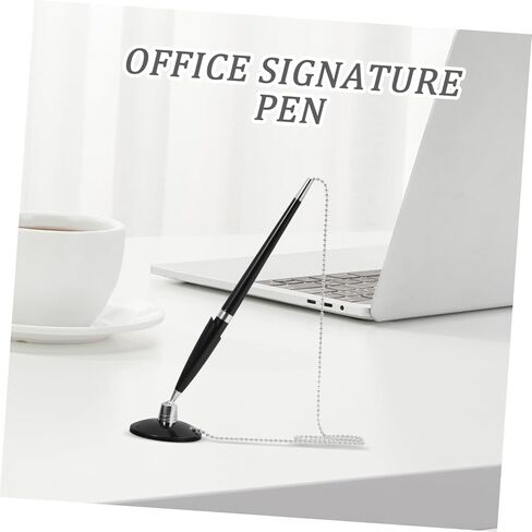 Doitool Wear Table Pens Signature Pen مع سلسلة لاصقة لمكتب كونترتوب استخدام سلس كتابة سطح المكتب PEN in Saudi Arabia