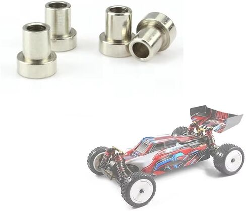 أجزاء إصلاح RC متوافقة مع WLToys 104001 1/10 RC CAR PRASTION قطع الغيار إكسسوارات 4pcs شفة معدنية جلبة 6.5x7.4mm 104001-1903 in Saudi Arabia