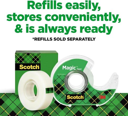 شريط Scotch® Magic ™ في موزعات ، 3/4 "× 850" ، حزمة من 4 لفات in Saudi Arabia