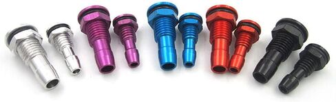 TEAMWILL 2PCS M6 / M8 Water Outlet Motor Cooling Water Nipple Nozzle for RC Boat Marine (M8 Blue) in Saudi Arabia