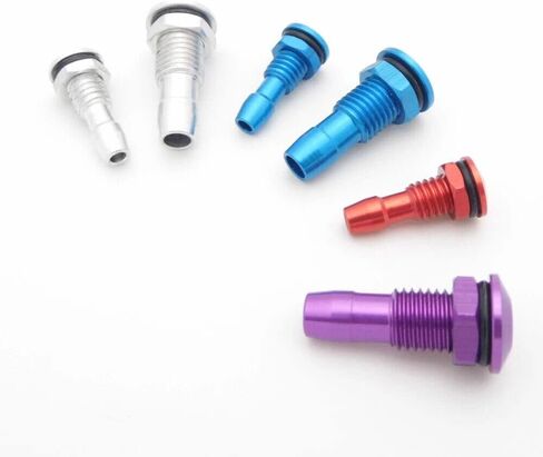 TEAMWILL 2PCS M6 / M8 Water Outlet Motor Cooling Water Nipple Nozzle for RC Boat Marine (M8 Blue) in Saudi Arabia