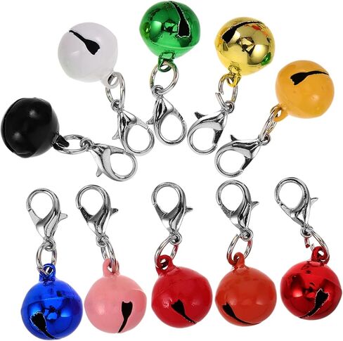 UPKOCH 10pcs Pet Bell Pendant Accessories for Dogs and Cats Durable DIY Collar Charms Hook for Stylish Pet Jewelry and Easy Attachment in Saudi Arabia