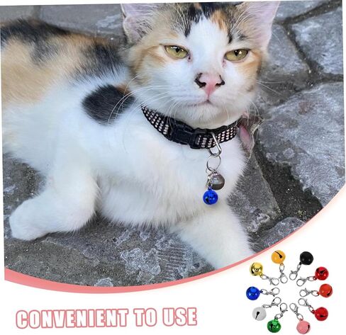 UPKOCH 10pcs Pet Bell Pendant Accessories for Dogs and Cats Durable DIY Collar Charms Hook for Stylish Pet Jewelry and Easy Attachment in Saudi Arabia