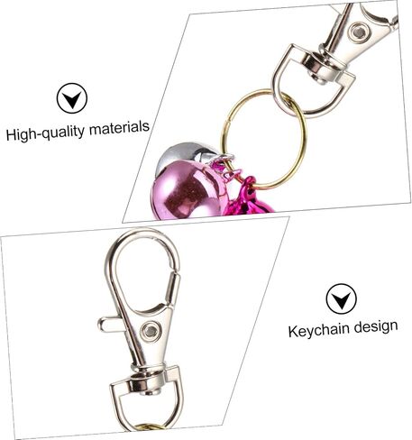 Eringogo 4PCS Copper Cat Bells Pet Collar Charm Accessories keychain key -excals for cats citens تصميم السلامة العاكسة للتدريب والتعرف على اللون العشوائي in Saudi Arabia