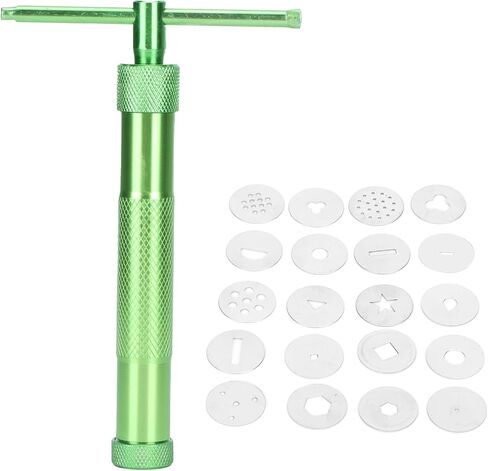 LOCADENCE Clay Extruder, Multifunctional Stainless Steel Rotating Sugar Paste Extruder Kit with Mold, Ceramics and Pottery Clay Extruders Mixers for Make Ceramic Sculpture Crafts in Saudi Arabia