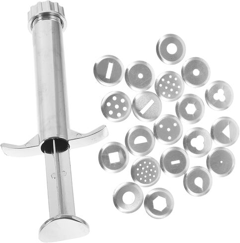 jojofuny 1Set Clay Extruder Tool Set Portable Stainless Steel Squeezer with Molds for Polymer Clay Sculpting for Pottery Lovers and DIY Enthusiasts in Saudi Arabia