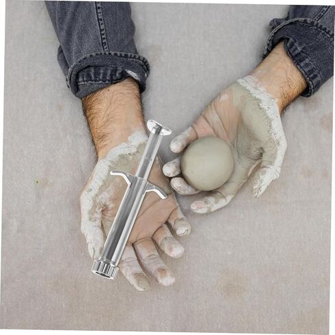 jojofuny 1Set Clay Extruder Tool Set Portable Stainless Steel Squeezer with Molds for Polymer Clay Sculpting for Pottery Lovers and DIY Enthusiasts in Saudi Arabia