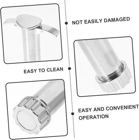 jojofuny 1Set Clay Extruder Tool Set Portable Stainless Steel Squeezer with Molds for Polymer Clay Sculpting for Pottery Lovers and DIY Enthusiasts in Saudi Arabia