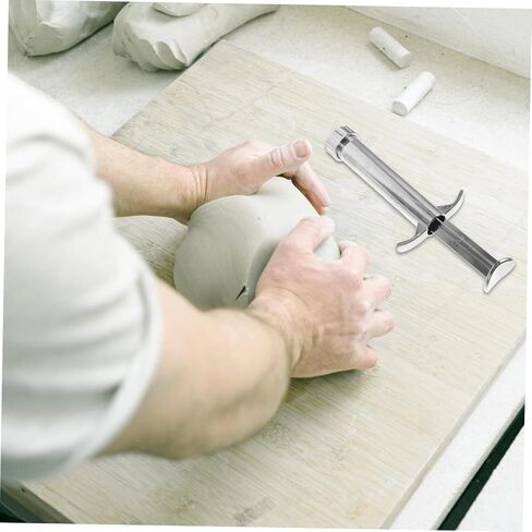 jojofuny 1Set Clay Extruder Tool Set Portable Stainless Steel Squeezer with Molds for Polymer Clay Sculpting for Pottery Lovers and DIY Enthusiasts in Saudi Arabia
