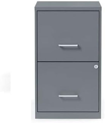 Alera Soho Vertical File Cabinet ، 2 درج: ملف/ملف ، خطاب ، فحم ، 14 "× 18" × 24.1 " in Kuwait