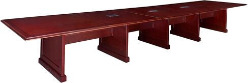 Regency Prestige 240-Inch Modular Conference Table with Power Data Grommets, Mahogany in Saudi Arabia