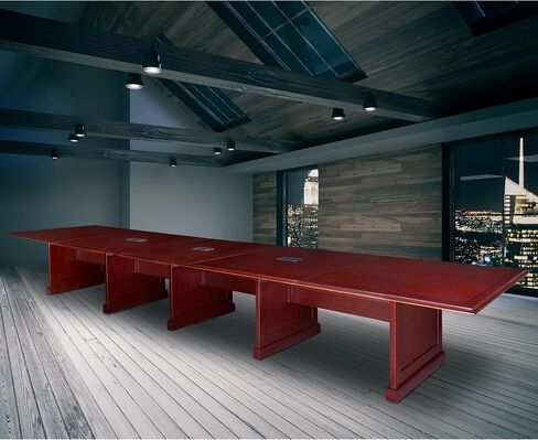 Regency Prestige 240-Inch Modular Conference Table with Power Data Grommets, Mahogany in Saudi Arabia