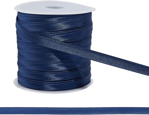 50 Yards 0.39 Inch Wide Double Fold Bias Sewing Bias Tapes, Soft White Satin Twill Tape, Sewing Supplies for Seaming Binding Hemming Piping Quilting in Kuwait