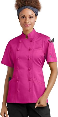 Women's Chef Coat with Knotted Cloth Buttons in Kuwait