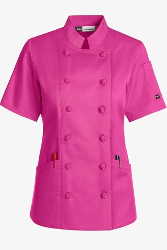 Women's Chef Coat with Knotted Cloth Buttons in Kuwait