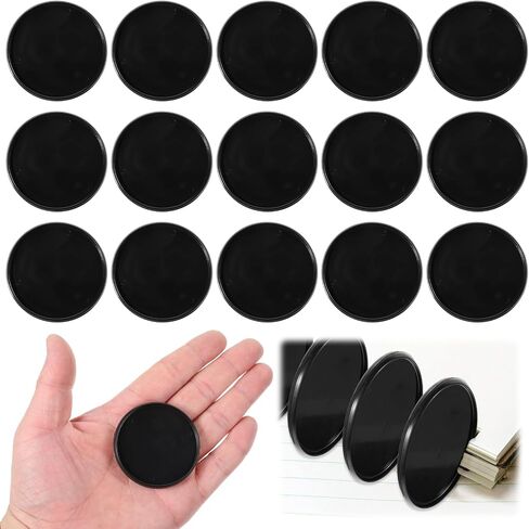 15 Pieces Discbound Expansion Discs 2 Inch 54mm Large Black Plastic Book Binding Discs Disc Binder System Binder Rings Accessories Disc Bound Planner Supplies for DIY Notebooks Planner Scrapbooking in Saudi Arabia