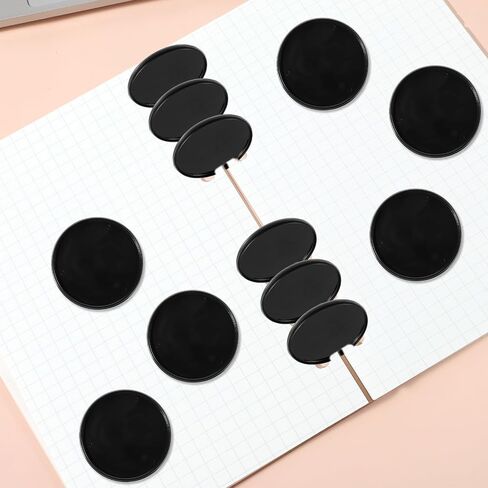 15 Pieces Discbound Expansion Discs 2 Inch 54mm Large Black Plastic Book Binding Discs Disc Binder System Binder Rings Accessories Disc Bound Planner Supplies for DIY Notebooks Planner Scrapbooking in Saudi Arabia