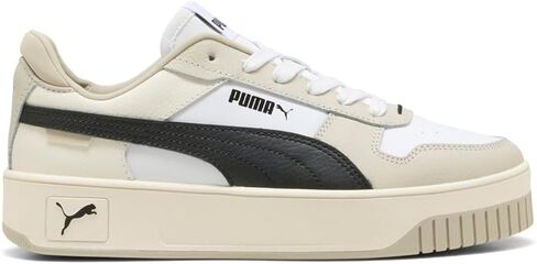 حذاء رياضي للسيدات من PUMA CARINA STREET، PUMA White-PUMA White-PUMA Gold، 8.5 in Kuwait