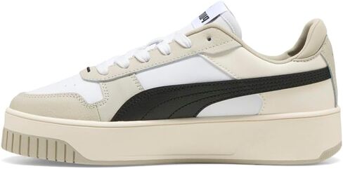 حذاء رياضي للسيدات من PUMA CARINA STREET، PUMA White-PUMA White-PUMA Gold، 8.5 in Kuwait