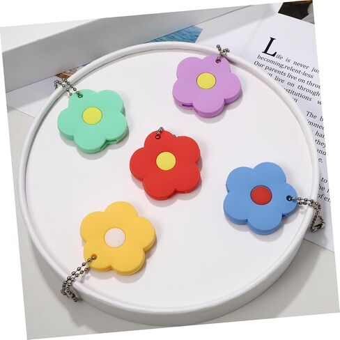 iplusmile 5 Pack Key Caps Covers Tags - Cute Rubber Key Identifier Rings Labels Protector Caps for Home Apartment Accessories, Compatible with Flat Keys Over 6.5cm, Not Fit Standard 1" Key in Saudi Arabia