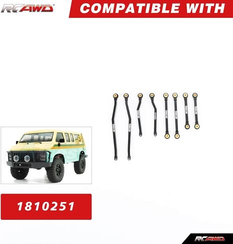 RCAWD CR18P روابط التخليص العالية المحددة لهواية بالإضافة إلى 1/18 CR18P ROCK VAN & TRAIL HUNTER PRATIGES in Saudi Arabia
