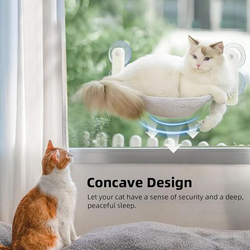 2PCS Replacement Cover for Cat Window Perch, L Size Cordless Cat Window Hammock Bed Accessories, Reversible Breathable/Warm Seat Cover for Inside (Grey, 23.6''L×11.8''W) in Saudi Arabia