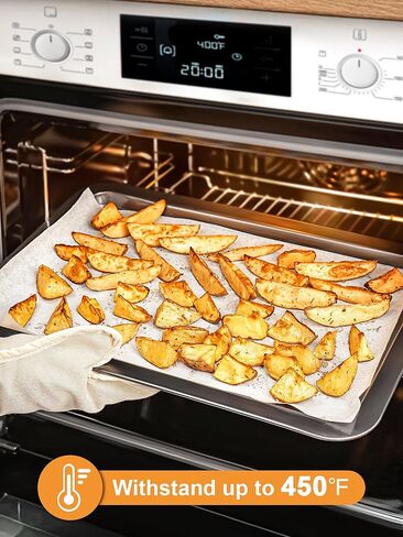 Smartake 120pcs أوراق ورق البرشمان ، ورقة عمود شهادة جامعية قبل 12x16 بوصة للخبز للخبز ، ورق الخبز غير القصوى ، لب الخشب الطبيعي ، لمقلاة الهواء ، فرن شواء الرف (غير مبيد) in Kuwait