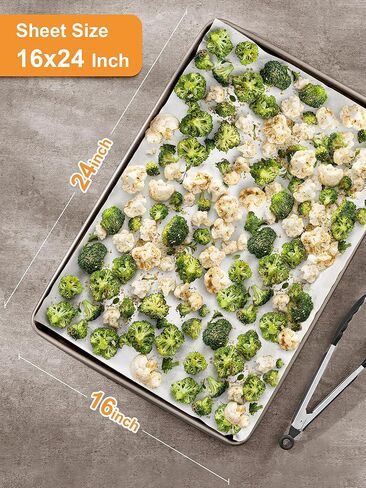 Smartake 120pcs أوراق ورق البرشمان ، ورقة عمود شهادة جامعية قبل 12x16 بوصة للخبز للخبز ، ورق الخبز غير القصوى ، لب الخشب الطبيعي ، لمقلاة الهواء ، فرن شواء الرف (غير مبيد) in Kuwait