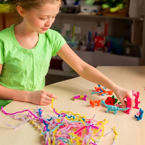 Essentials By Leisure Arts Chenille Stems White 12" 3Mm 25Pc - Versatile Pipe Cleaners for Crafts, DIY Projects, and Decorations - Bright, Flexible Craft Pipe Cleaners in Saudi Arabia