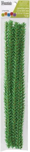 Essentials By Leisure Arts Chenille Stems White 12" 3Mm 25Pc - Versatile Pipe Cleaners for Crafts, DIY Projects, and Decorations - Bright, Flexible Craft Pipe Cleaners in Saudi Arabia