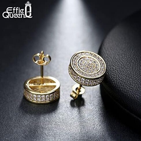 أقراط ذهبية وفضية ملونة Zirconia alcons alcons incors ’ladies’ ladies (Gold Color) in Kuwait