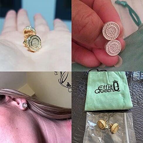 أقراط ذهبية وفضية ملونة Zirconia alcons alcons incors ’ladies’ ladies (Gold Color) in Kuwait