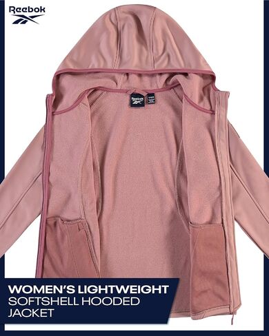 Reebok Womens Jacket - Active Performance Fleece Lined Softshell Jacket with Hood - Lightweight Jackets for Women (S-3X) in Kuwait