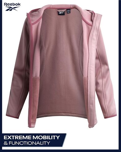 Reebok Womens Jacket - Active Performance Fleece Lined Softshell Jacket with Hood - Lightweight Jackets for Women (S-3X) in Kuwait