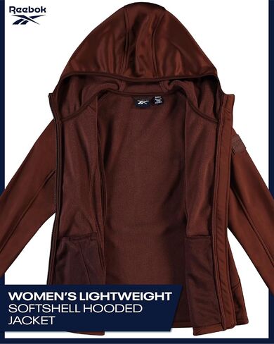 Reebok Womens Jacket - Active Performance Fleece Lined Softshell Jacket with Hood - Lightweight Jackets for Women (S-3X) in Kuwait