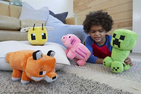 Mattel Minecraft Basic Plush Plush Soft Dolls ، فيديو ألعاب مستوحاة من ألعاب الفيديو للأطفال والمعجبين الذين تتراوح أعمارهم بين 3 سنوات. in Kuwait