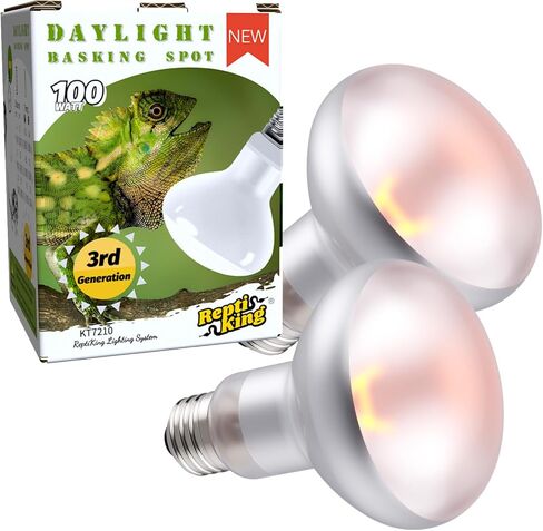 مصباح حرارة الزواحف ، 75W 2 عبوة من مصابيح دائرة الضوء المتوهجة لزواحف خزانات terrarium ، لمبة حرارة الزواحف للضوء بالأشعة تحت الحمراء ، مصابيح حرارة التنين الملتحي (75W) in Kuwait