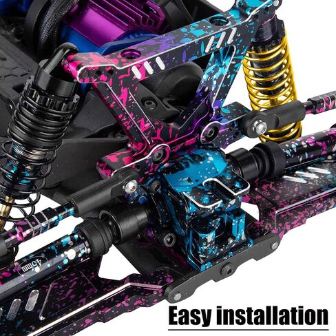 RC REANBOX TRANSMISSERDASE ERDARDRADERS أجزاء لـ 1/10 SLASH/RUSTLER/Stampede/Jato VXL 4X4 4WD ، XO-1 ، علبة مربع الموجة الخلفية الأمامية للألومنيوم ، استبدل #6880 #6881 ، Navy Blue in Kuwait