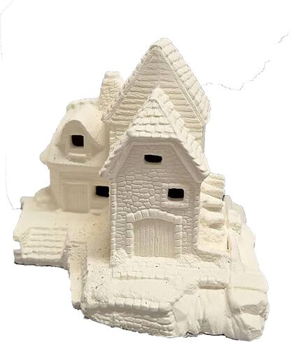 DM Mill Village House 6 "× 8" السيراميك Bisque جاهز للطلاء in Saudi Arabia